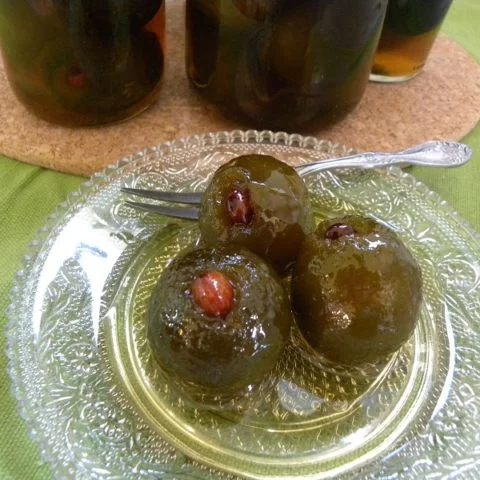 Kitromilaki or Nerantzi Glyko (Bitter Orange Spoon Sweet)