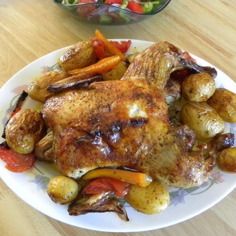 Kotopoulo Psito sto fourno (Chicken Roast)