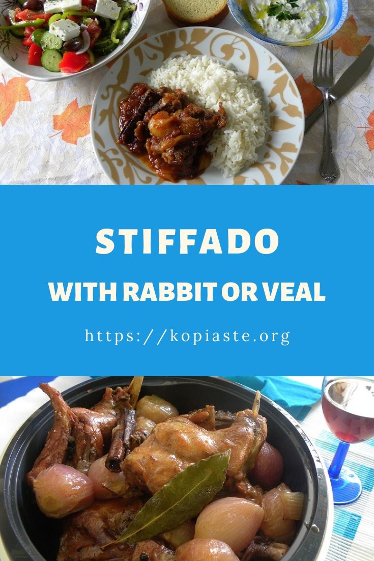Collage Rabbit or Veal stiffado image