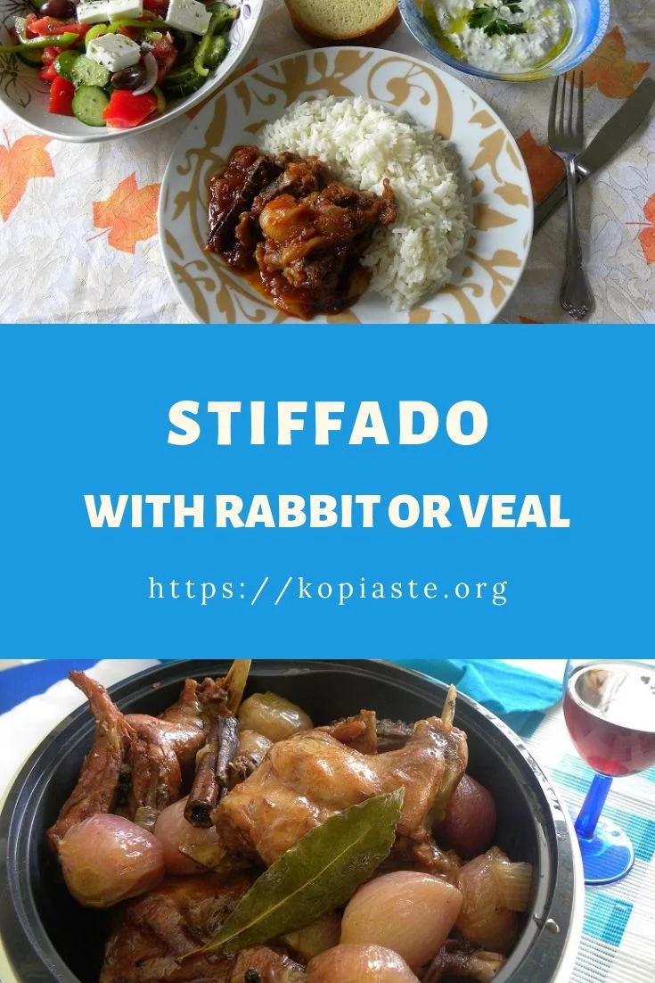 Collage Rabbit or Veal stiffado image