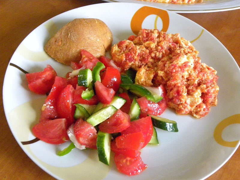 Kagianas with Greek salad image