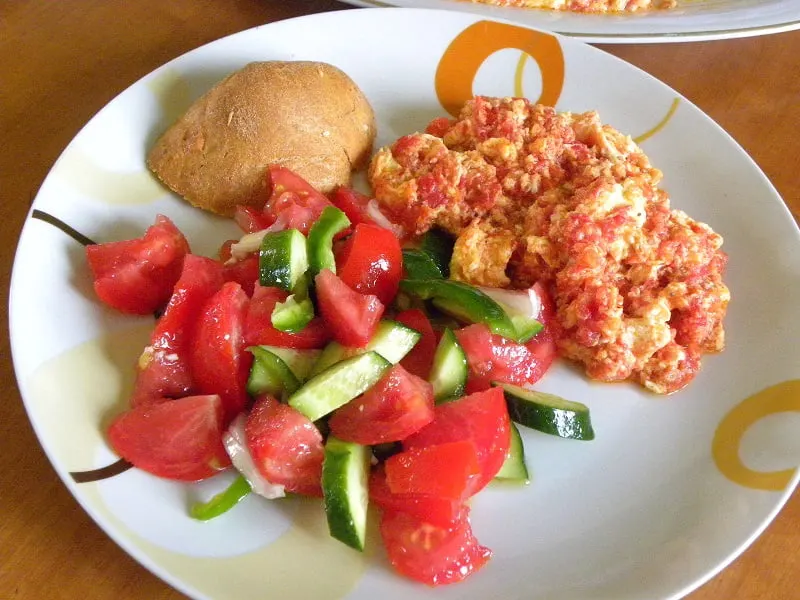 Kagianas with Greek salad image