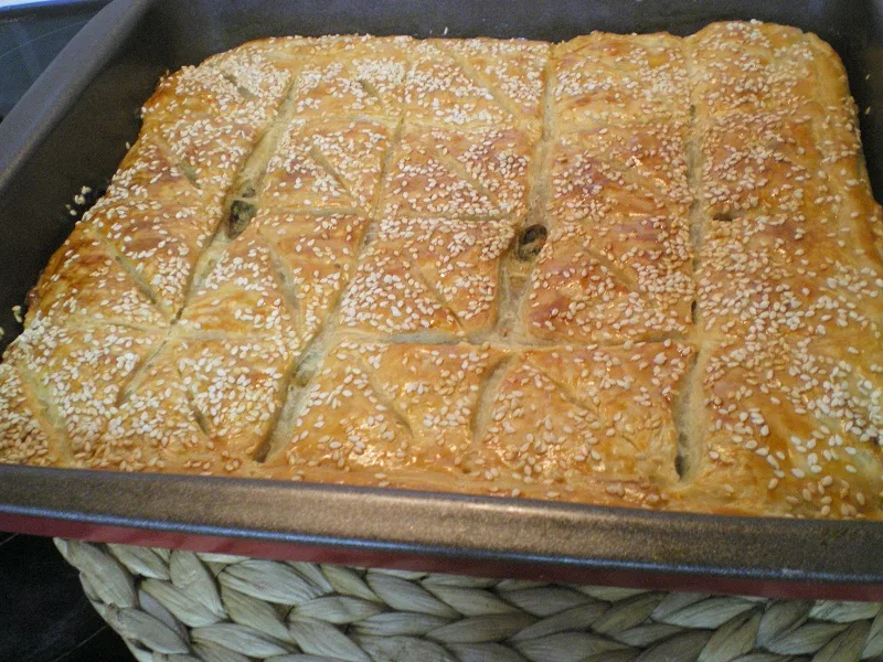 Kreatopita with Puff Pastry image