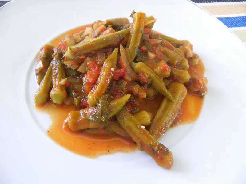 Mpamies okra in tomato sauce image