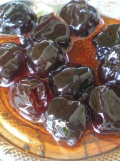 Sour cherries spoon sweet image