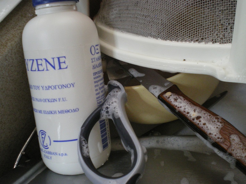 cleaning up with peroxide image