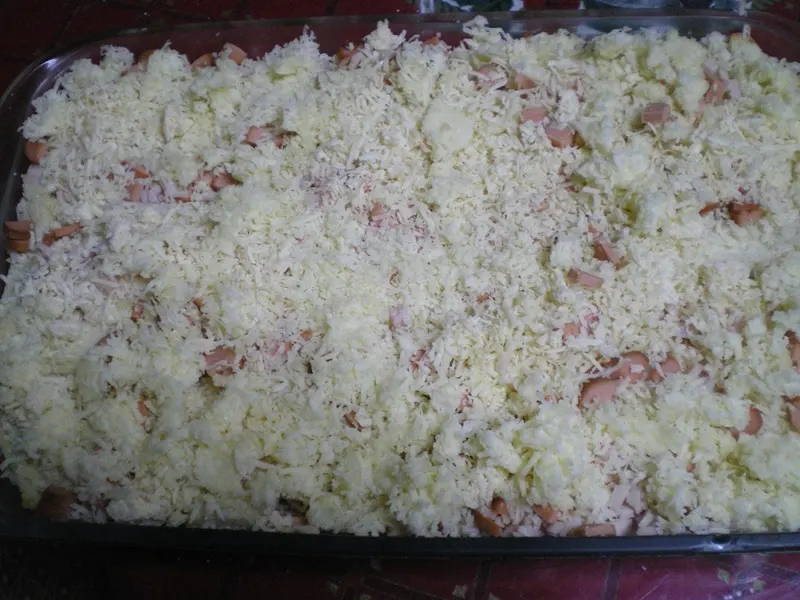 souffle topped with remaining ingredients image