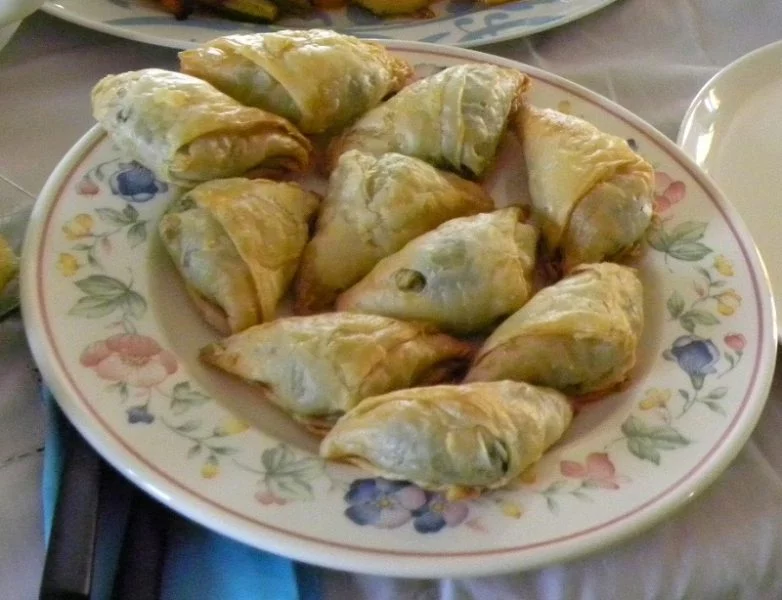 spanakopitakia mini spinach pies image