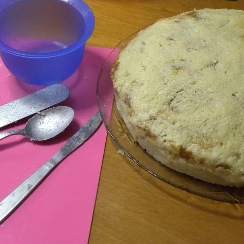 Adding almond paste image
