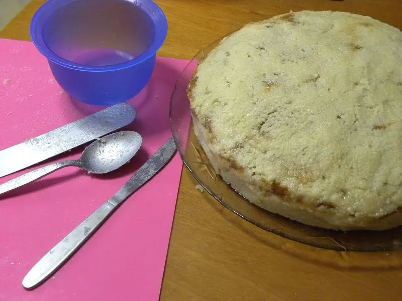 Adding almond paste image