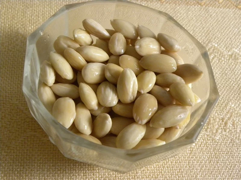 Blanched almonds photo