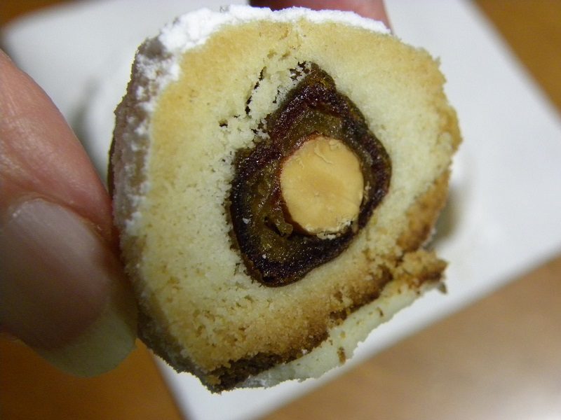 Date and almond filled kourabiedes photo