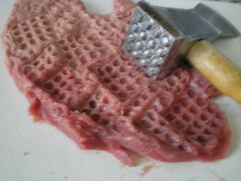 Pounding Wiener schnitzel image