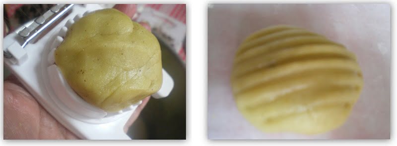 collage Melomakarona using egg cutter image