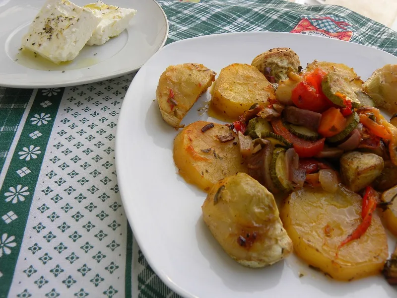 Briam served with feta image