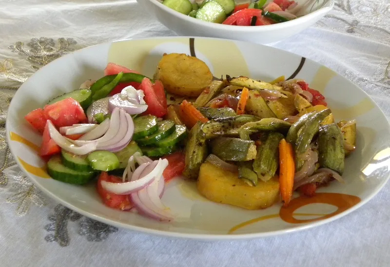Briam with salad picture