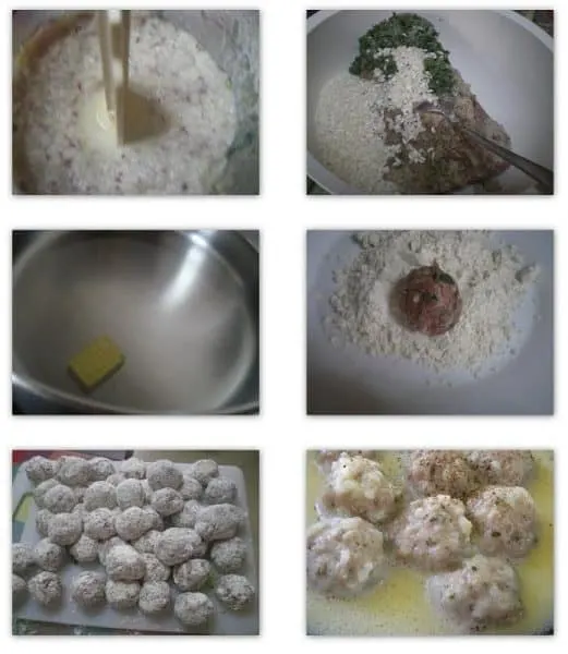 Collage Giouvarlakia Avgolemono Beef and Pork mince soup image