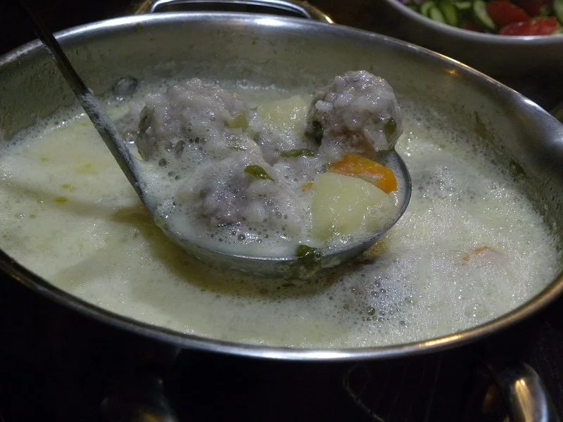 Mirepoix Giouvarlakia soup image