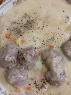 Giouvarlakia with vegetables picture