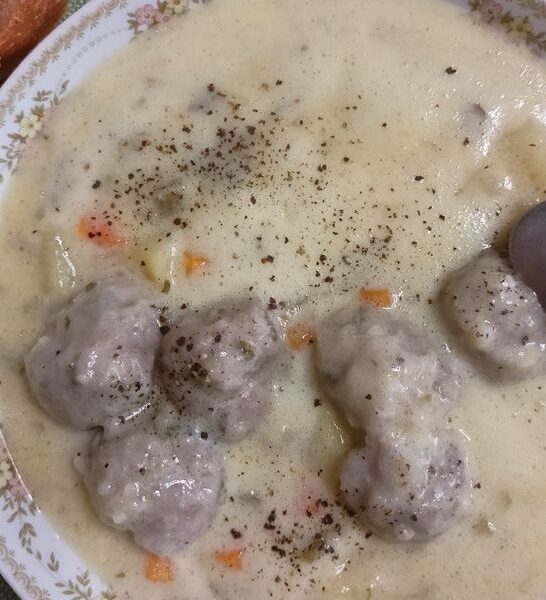 Giouvarlakia, Greek Meatball Soup Avgolemono
