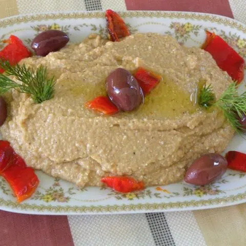 Melitzanosalata with red peppers image