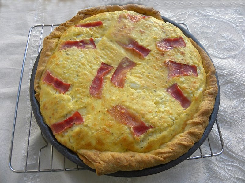 Feta and Graviera Quiche image