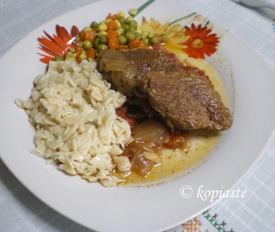 Stewed Buffalo (or Beef)