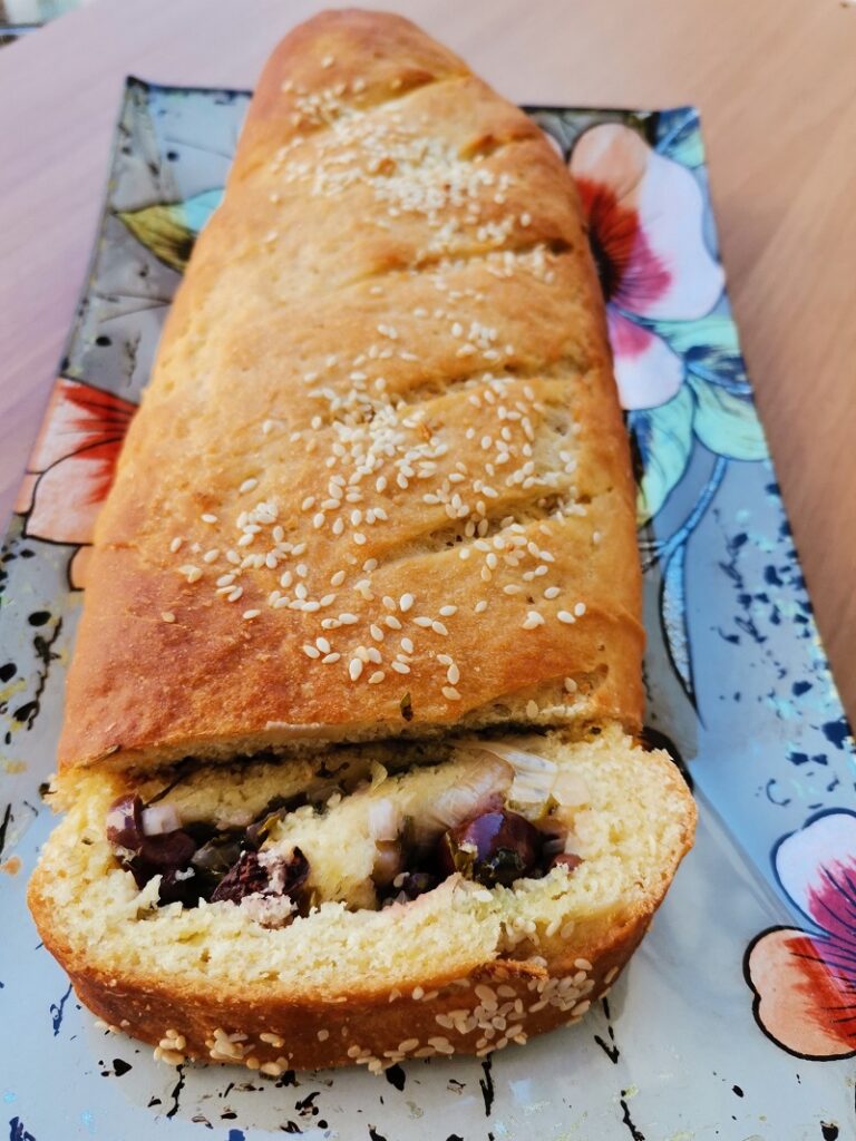 eliopita with Kalamata olives image