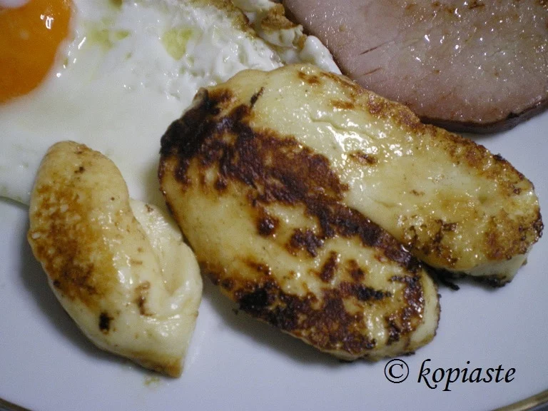 fried halloumi