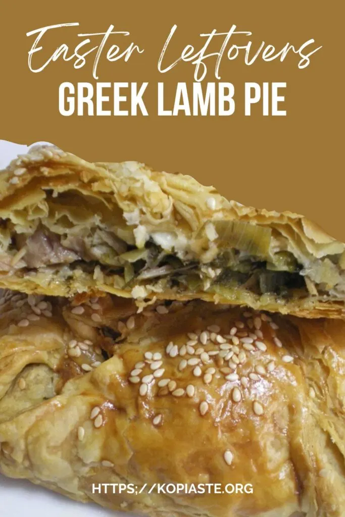 Collage Easter Leftovers Lamb Pie image
