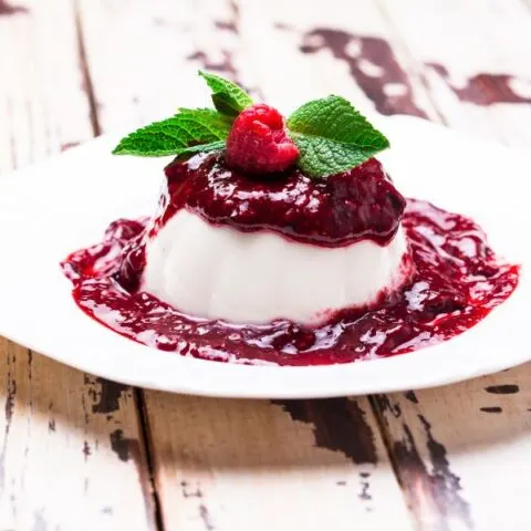 Paris on ice with raspberry coulis image