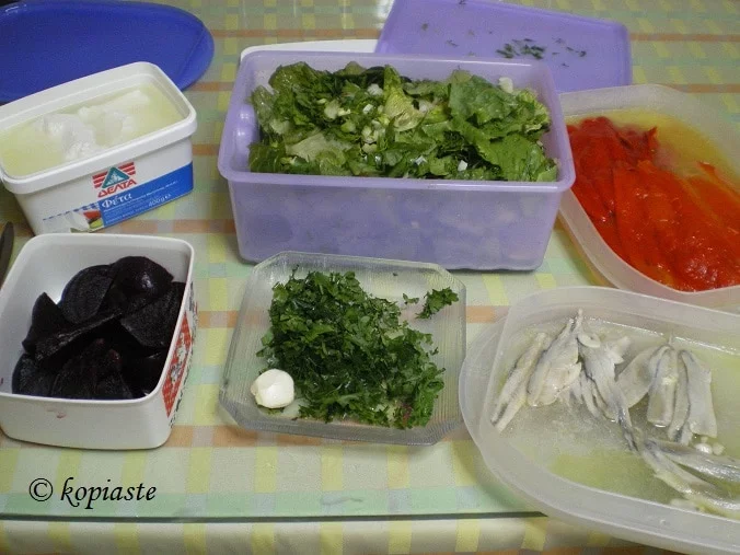 Salad ingredients