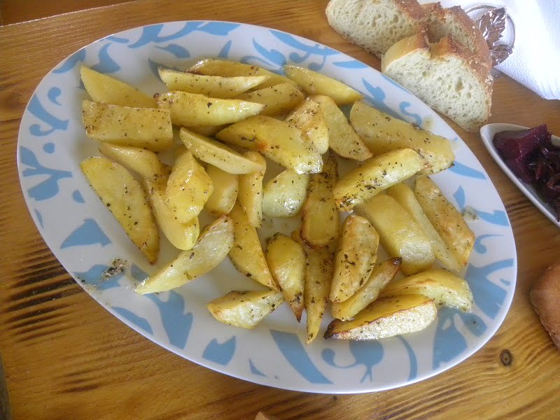 potatoes in parchment paper image