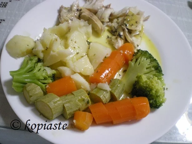 steamed vegetables