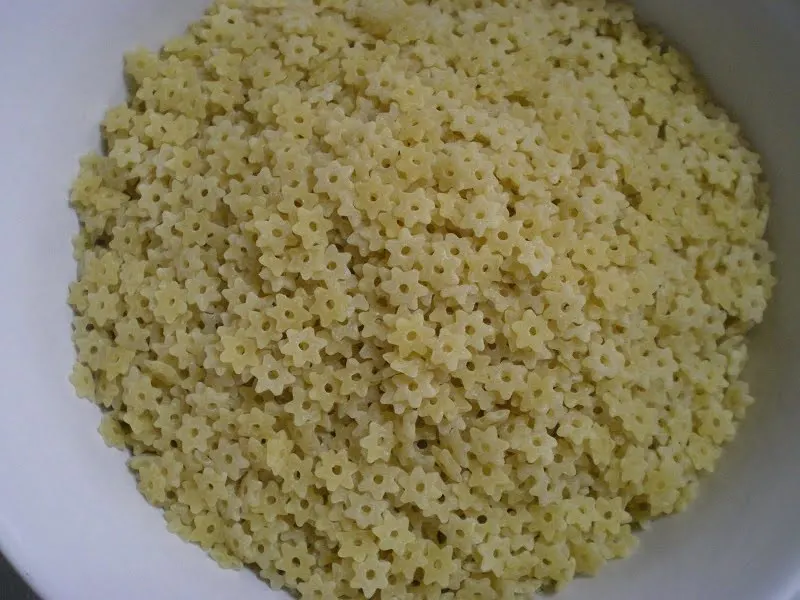 Star shaped pasta image