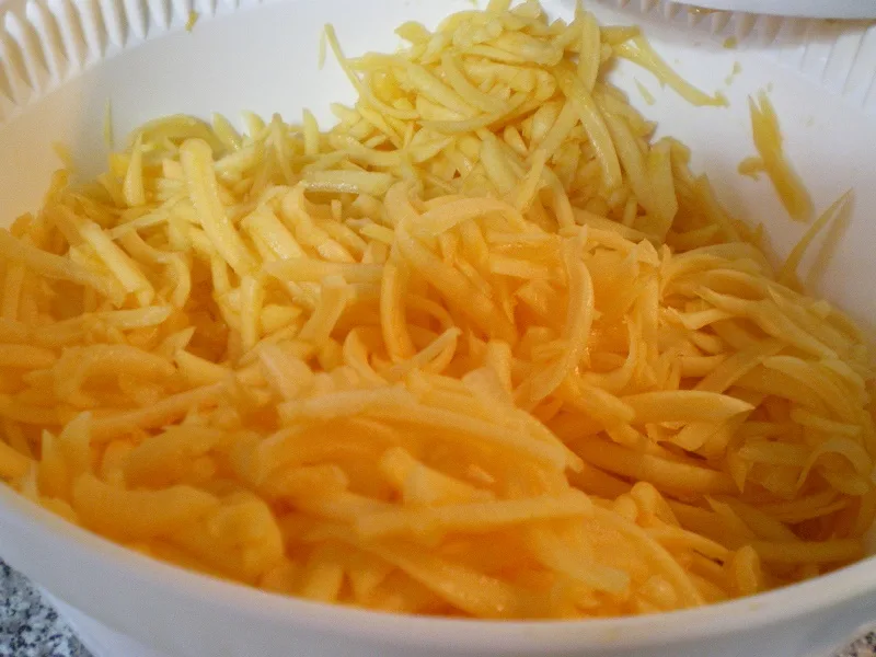 grating grated pumpkin image