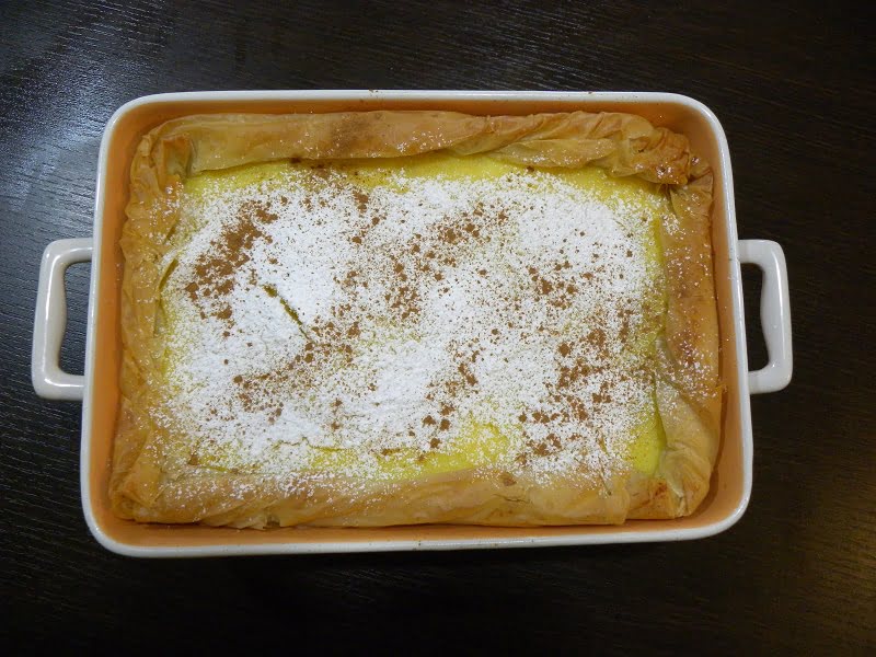 Galatopita with phyllo