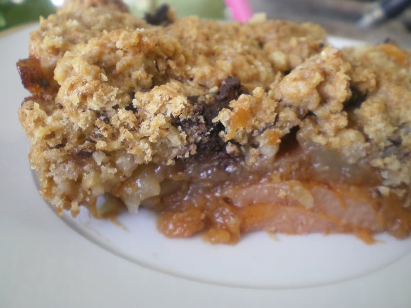 autumn fruit crumble image