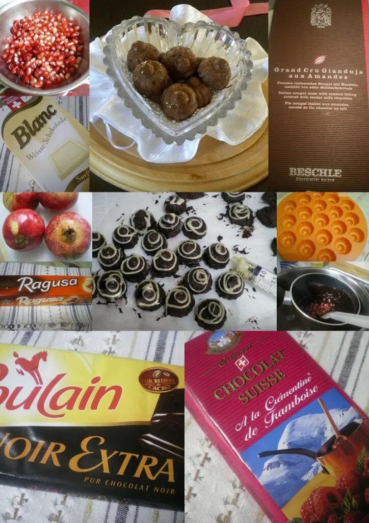 collage-chocolates Collage Chocolates with Pomegranate image
