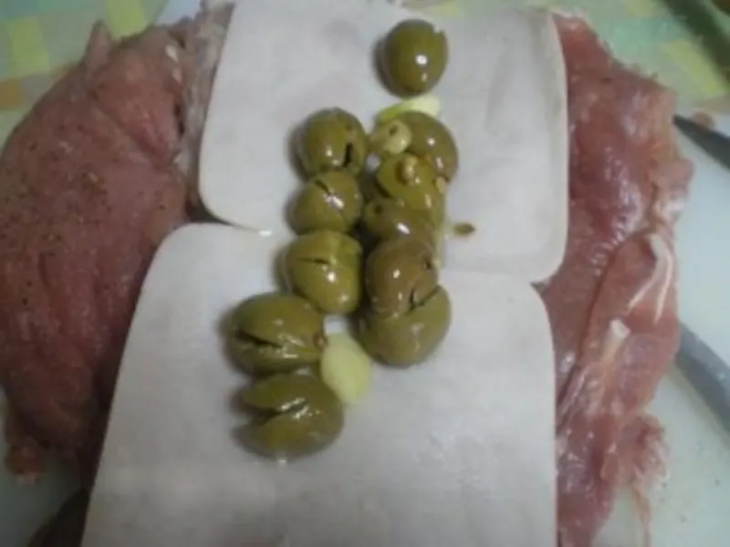 turkey-and-olives Turkey and olives stuffed tenderloin image
