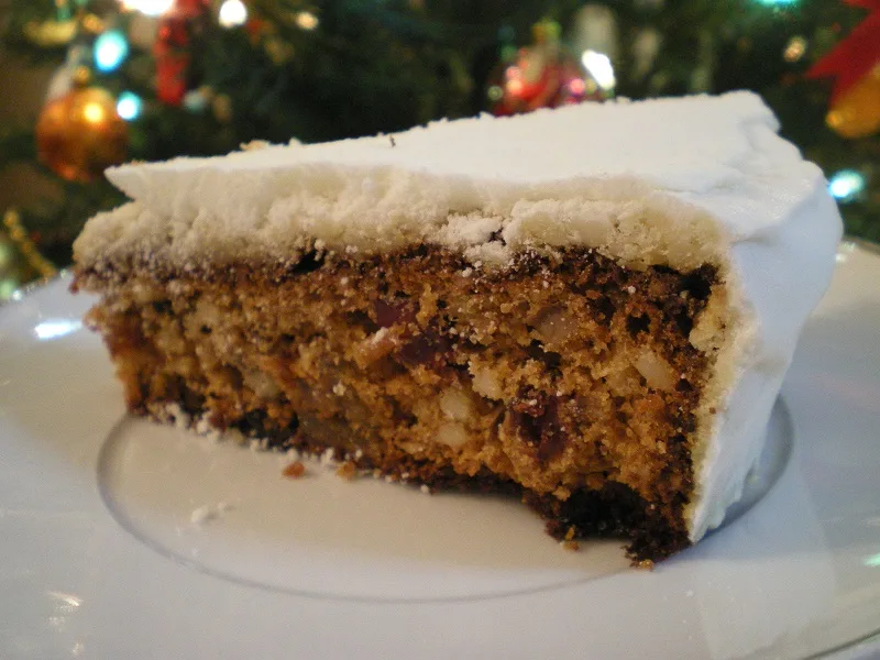 Christmas Cake cut image