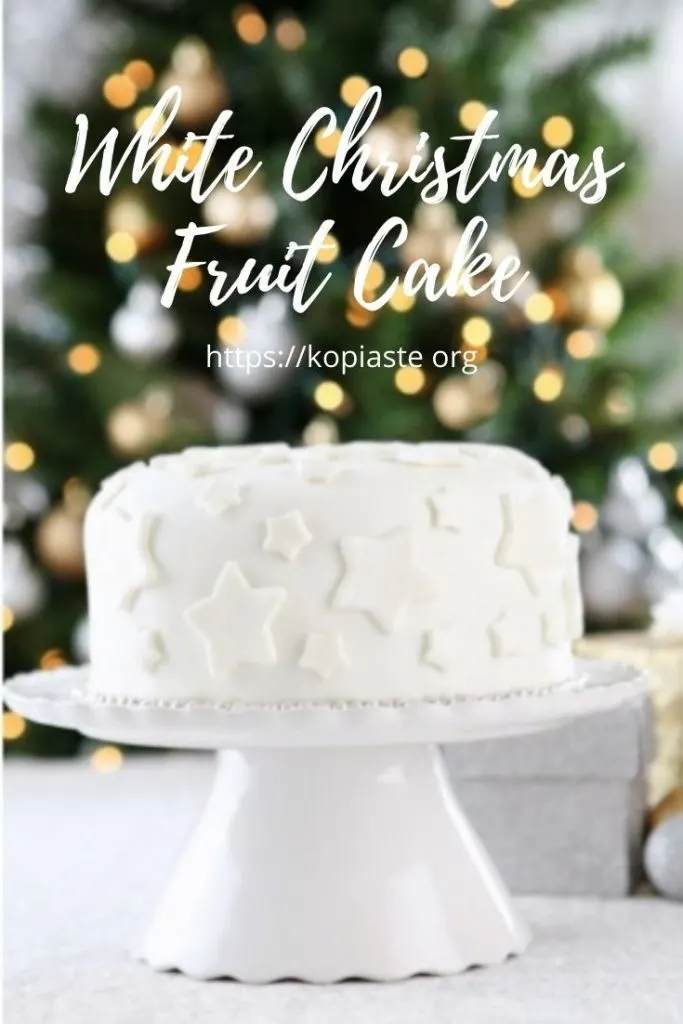 Collage White Christmas Cake image