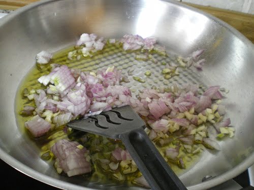 Sauteing onion image