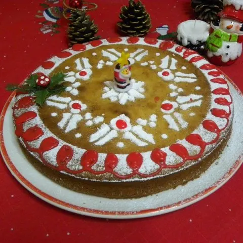 Orange Flavoured Vassilopita 2013 new year's cake image