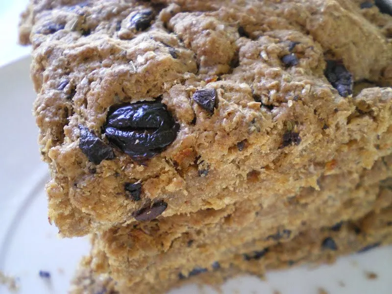 Whole wheat focaccia with olives image