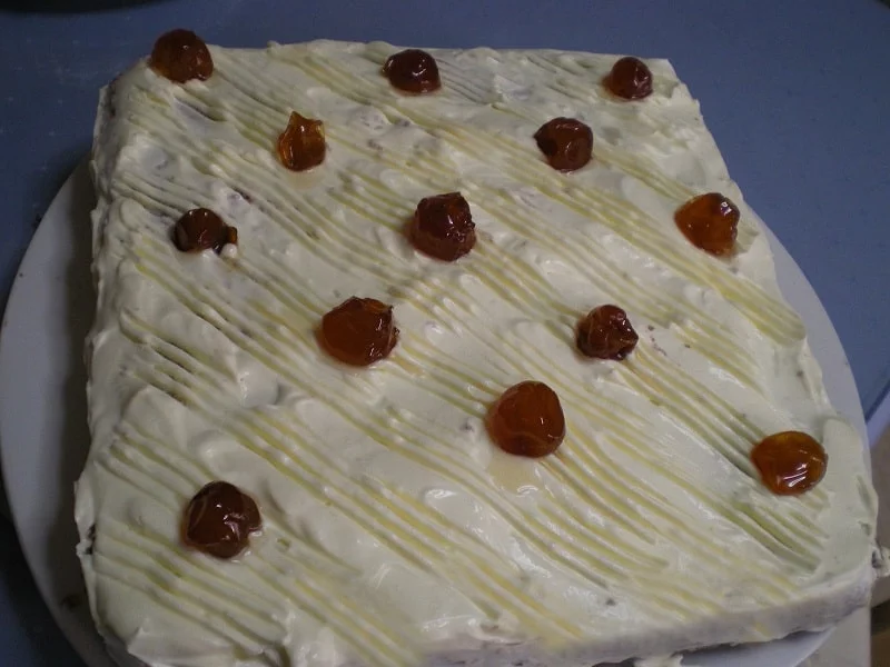 revani with cream cheese image