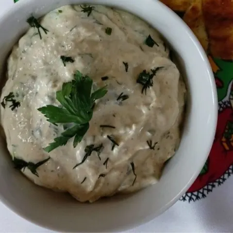 Salmon and cream cheese spread image