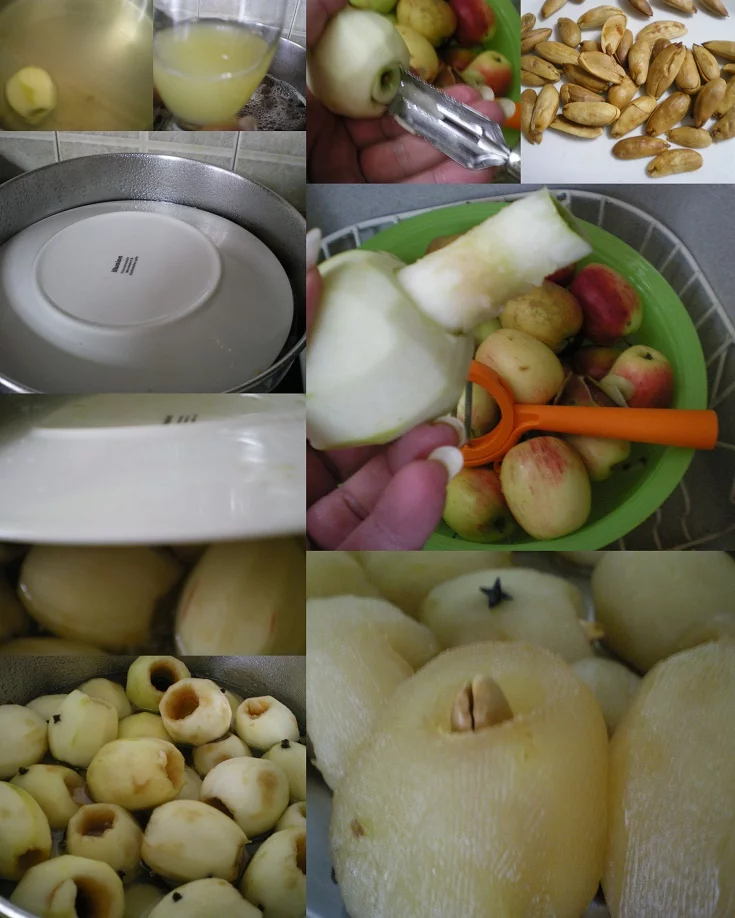 apple spoon sweet collage image