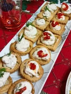vols au vent with salmon filling picture