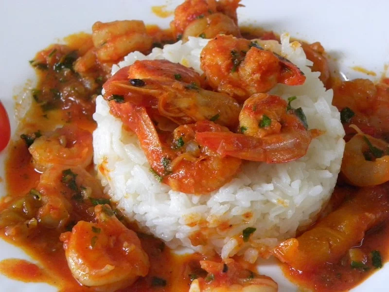 Garides with rice pilaf image